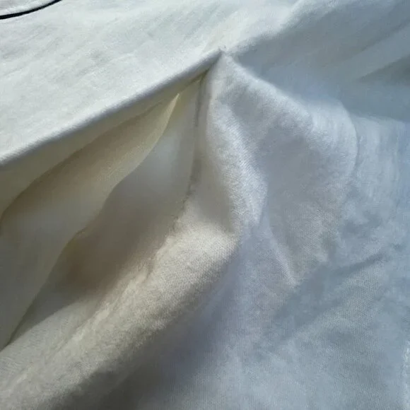 Fridaze Linen Redefined Mandarin Collar Side Button Zippered Tunic Size XL White - Picture 7 of 9